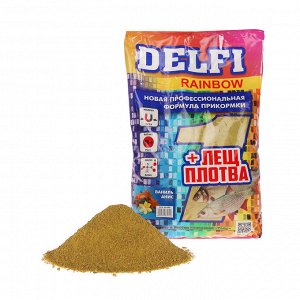 Прикормка Delfi Rainbow Лещ-Плотва анис/ваниль, зелёный, вес 0,8 кг.