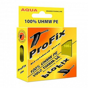 Леска плетёная Aqua ProFix Olive, d=0,30 мм, 100 м, нагрузка 22,0 кг