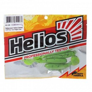 Виброхвост Helios Catcher 7 см Pepper Lime HS-1-009 (набор 7 шт)