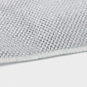 Сетка для мытья посуды узелковая, металлическая, однослойная, 5 шт., 19x19 см
