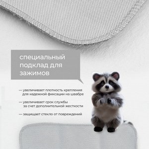 Сменная насадка для окномойки Raccoon, 32x15 см, серая