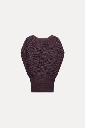 Топ Цвет как на первом фото ГРУБЫЙ ТРИКОТАЖНЫЙ ЖИЛЕТ (GROB GESTRICKTE WESTE) Свитер крупной вязки, без рукавов, с широким круглым вырезом и узким подолом. СОСТАВ МАТЕРИАЛА, ИНСТРУКЦИИ ПО УХОДУ И ПРОИС