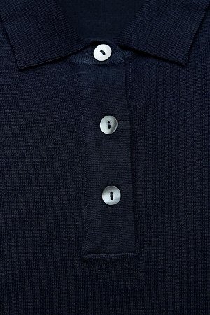Топ Цвет как на первом фото БАЗОВАЯ РУБАШКА ПОЛО ТОНКОГО ТРИКОТАЖА (BASIC-POLOSHIRT MIT FEINSTRICK) Топ в стиле поло с воротником с лацканами и короткими рукавами. Пуговицы спереди. С ребристыми конца