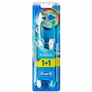 ORAL_B Зубная щетка Комплекс Пятисторонняя чистка 40 средняя 1+1шт