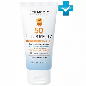 Дермедик Детский солнцезащитный крем для лица SPF 50 Baby Sun Protection Cream, 50 г (Dermedic, Sunbrella)