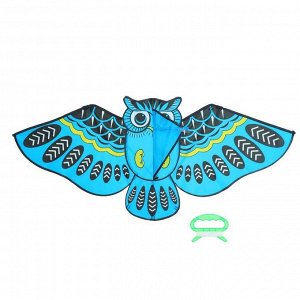 Воздушный змей "Сова" с леской, цвета МИКС