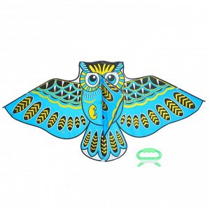 Воздушный змей "Сова" с леской, цвета МИКС