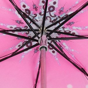 Зонт механический «Цветочный вальс», 3 сложения, 8 спиц, R = 48 см, цвет МИКС