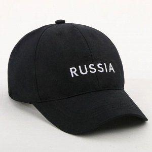 Кепка &quot;RUSSIA&quot;, цвет черный