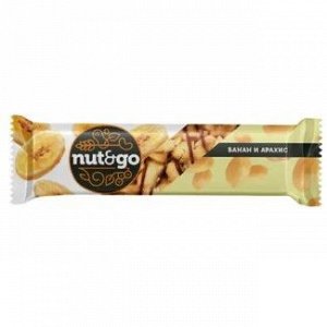 «Nut&Go», батончик «Банан и арахис», 42 г
