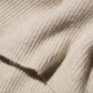 UNIQLO - свитер с высоким воротником из пряжи суфле - 31 BEIGE