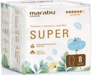 MARABU прокладки Super 🌢🌢🌢🌢🌢🌢 290 см 8 шт.