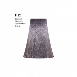 8.12 - Metallic Violet/Светлый блонд фиолетовый металлик 100 мл Рermanent                          .