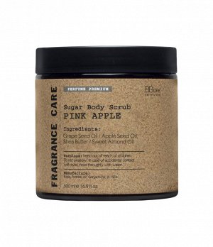 Парфюмированный скраб для тела Fragrance Care Sugar Body Scrub PINK АPPLE 500мл                    .