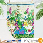 Полотенце вафельное банное  100 * 150 Гавайи