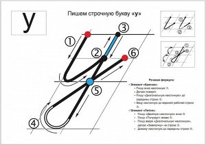 Учимся Каллиграфии. Образцы написания БУКВ (32 картинки А4 в картонной папке + методичка)