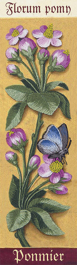 Набор для вышивания "PANNA" "Живая картина" JK-2121 "Ботаника. Яблоня" 7 х 24.5 см