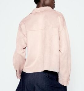 КУРТКА ИЗ ИСКУССТВЕННОЙ ЗАМШИ арт. 4968221, розовый