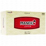 Салфетки бумажные &quot;Maneki&quot; Kabi 2 слоя, белые, 250 шт./коробка