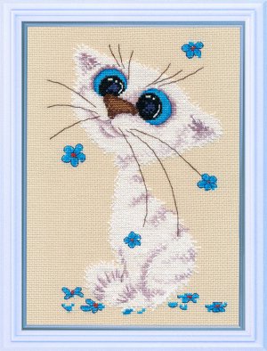 Набор для вышивания ОВЕН арт. 1020 Кошка-Крошка 12х18 см