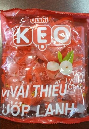 Леденцовые конфеты личи KEO