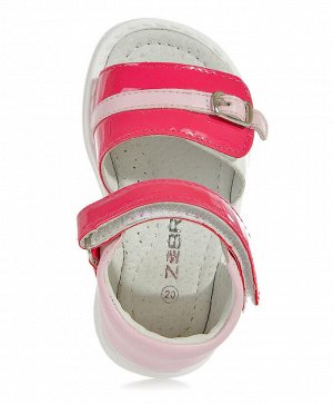 Туфли открытые малодетские ZEBRA, Красный