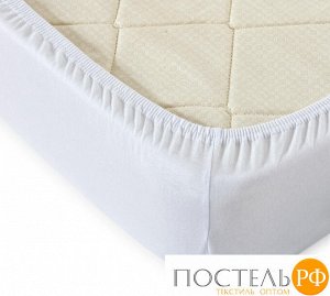 Ш140200бел Белый простыня ТРИКОТАЖ 140*200*20 на резинке Р012Т