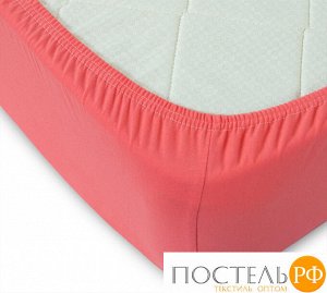 Ш120200корал Коралл простыня ТРИКОТАЖ 120*200*20 на резинке Р011Т