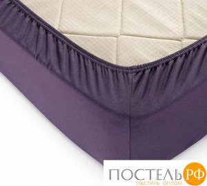 Ш90200бакл Баклажан простыня ТРИКОТАЖ 90*200*20 на резинке Р010Т