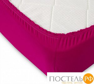 Бордовый  простыня ТРИКОТАЖ 160*200*20 на резинке Р513Т 140гр