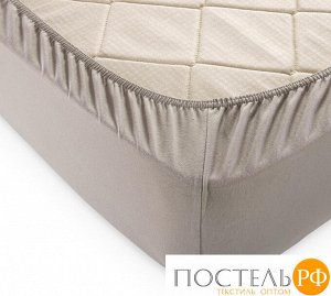 Ш140200как Какао простыня ТРИКОТАЖ 140*200*20 на резинке Р012Т