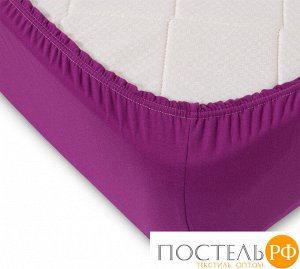 Ш90200фиолет Фиолетовый простыня ТРИКОТАЖ 90*200*20 на резинке Р010Т