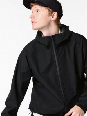 UNIQLO - куртка с защитой от ветра и дождя Block Tech - 09 BLACK