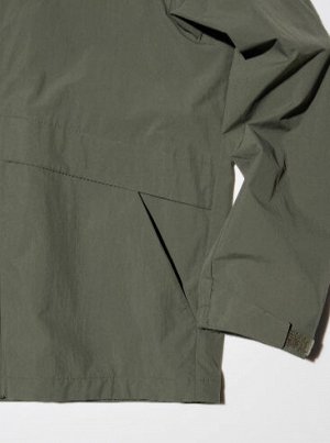 UNIQLO - легкая унисекс ветровка с воротником-капюшоном - 01 OFF WHITE