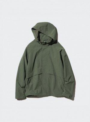 UNIQLO - легкая унисекс ветровка с воротником-капюшоном - 01 OFF WHITE