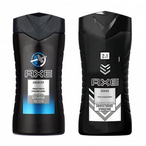Гель и шампунь для душа мужской AXE Анархия Взрывная чистота, п/б, 230мл