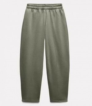 БРЮКИ STRAIGHT-LEG ИЗ МЯГКОЙ ТКАНИ арт. 8417801, зеленый хаки