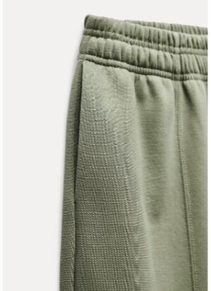 БРЮКИ STRAIGHT-LEG ИЗ МЯГКОЙ ТКАНИ арт. 8417801, зеленый хаки