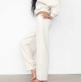 БРЮКИ STRAIGHT-LEG ИЗ МЯГКОЙ ТКАНИ арт. 8417801, экрю