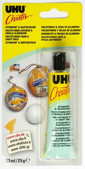 Клей UHU для пенополистирола и фольги