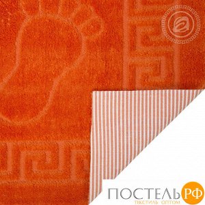 НОЖКИ АРТ Дизайн Коврик на резиновой основе 50*70 оранжевый (арт. Ножки АртД резин.50*70)