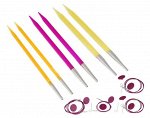 50616 Knit Pro Набор &quot;Starter Set&quot; съемных спиц &quot;Trendz&quot; 3 вида спиц в наборе 4,5,6 мм тросик 60,80,100см