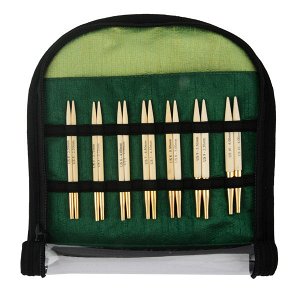 22565 Knit Pro Набор Special Interchangeable Needle Set съемных спиц Bamboo 10см японский бамбук с золотым покрытием 24 карата 7 видов