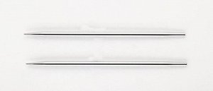 10412 Knit Pro Спицы съемные Nova Metal 3,75мм для длины тросика 28-126см, никелированная латунь, серебристый, 2шт