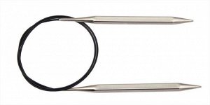 12178 Knit Pro Спицы круговые Nova cubics 4,5мм/60см, никелированная латунь, серебристый