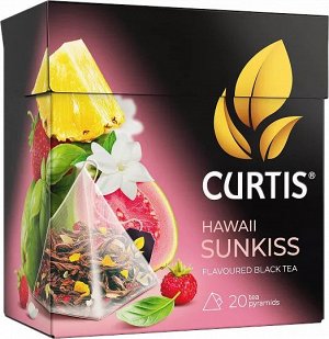 Чай Curtis Hawaii Sunkiss 1.7*20пак (1/12) пирамид. черн.аромат. 102661