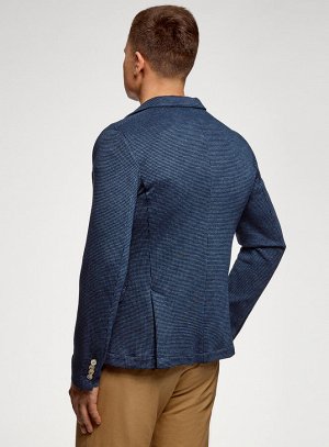 Пиджак трикотажный приталенного силуэта