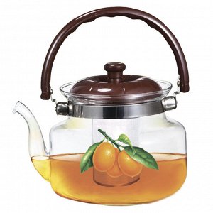 Чайник заварочный 1200мл ВЕ-5563/1 "Апельсин" с металлическим фильтром