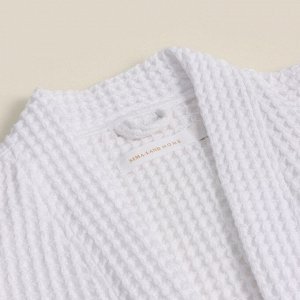 Халат вафельный женский SL HOE: Boho "Блан де Блан", 100% хлопок, 280 г/м2