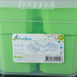 Контейнер для хранения FunBox Basic, 5 л, 6 вставок, лоток, цвет МИКС